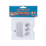 Zenith 5amp Plug Adaptor - 3 x -2 pin sockets